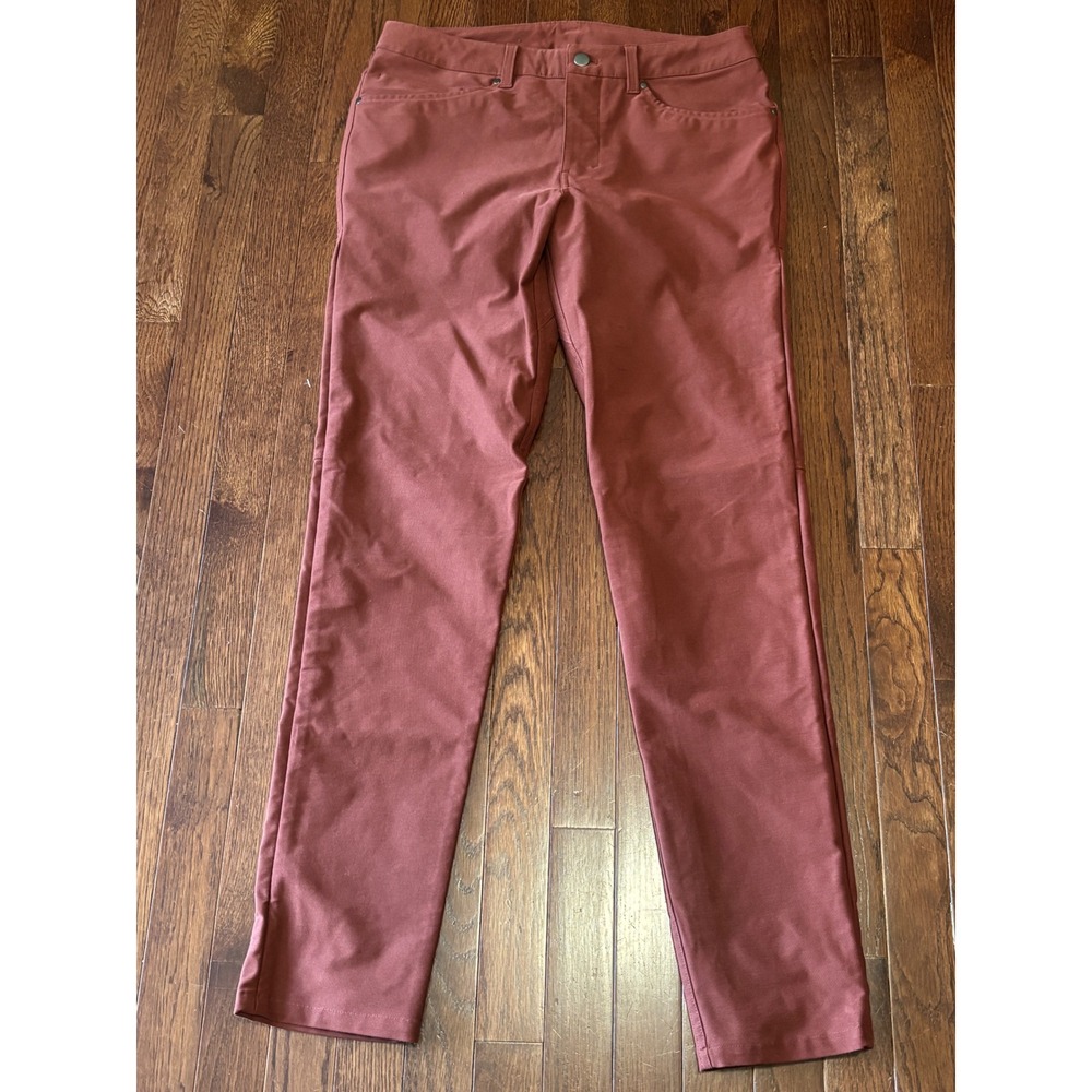 Lululemon ABC Pant Slim 31 Terracotta Red Brown Warpstreme 5 Pocket LM5ABOS